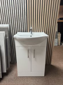 Clearance Vanity Unit & Sink 550mm white