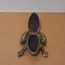 Antique solid brass frog, ashtray or earring holder Image 2