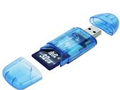 New USB Card Reader Adapter For SD SDHC MMC Memory Card Up to 64GB #509