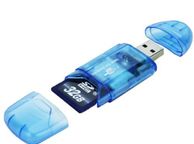 main image for ad New USB Card Reader Adapter For SD SDHC MMC Memory Card Up to 64GB #509