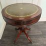 Vintage Regency Style Leather Top Drum Table/Occasional Table Image 5