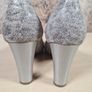 womens CAPRICE silver high heels court shoes Size UK 4.5 EU 37.5 Image 10