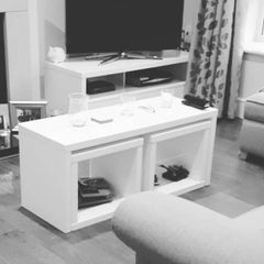 Coffee table and 2 side tables