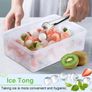 Sphere Ice Cube Tray with Lid and Bin Ice Ball Molds for Freezer 99pcs Ice Making Mold with Ice Container and Tong Image 4
