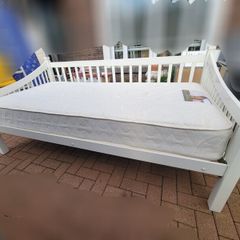 single bed with mattress