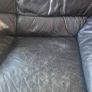 Black Leather Sofa Image 4