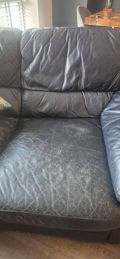 Black Leather Sofa