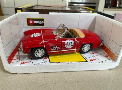 Mercedes 300 SL Mille Miglia Argentina 1/18 Burago Rare