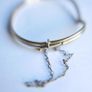 Vintage  14k Yellow Gold Plated  Bangle Bracelet Image 7