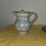 Hand Made 1970's  Irish Owen Killew Stoneware milk pitcher and sugar bowl Image 2