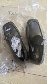Leather Square Toe Heel Loafers