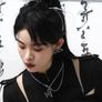 Rebel Studio Butterfly Black Diamante Necklace Image 3