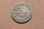 Rare 1856 Silver 1 Kreuzer