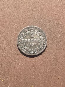 Rare 1856 Silver 1 Kreuzer