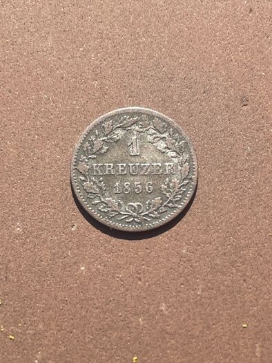 Rare 1856 Silver 1 Kreuzer