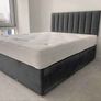 Double bed And Mattress Having Headboard Image 3