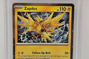Pokemon TCG SVP EN Zapdos SSP Three Pack Blisters PSA MINT 9