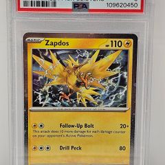 Pokemon TCG SVP EN Zapdos SSP Three Pack Blisters PSA MINT 9