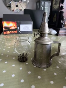 Antique French Pigeon Lamp
