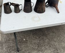 Antique hand made measures .quart. 1/2 pint / pint