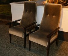 mid century fireside chairs