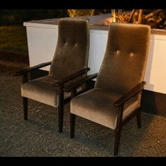 mid century fireside chairs