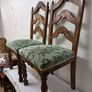 Pair of ladder back style dining chairs Image 3