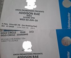 2 Tickets For Addison Rae