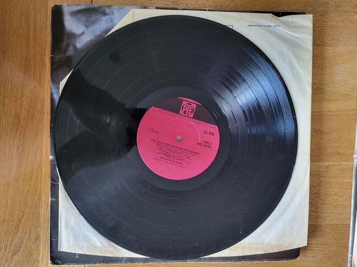 Johnny McEvoy For The Poor And For The Gentry Vinyl LP PYE Irish Folk