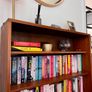 Mid century teak bookcase display vintage retro Image 6