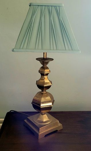 Mid-century brass lamp