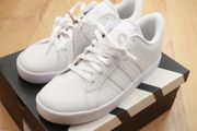 All White Adidas Smart Casual Leather Shoes | Size 5.5-6 UK | Brand New