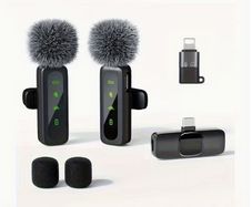 New Wireless Lavalier Mic Is Designed for Recording Purposes, Compatible with Iphone, Ipad, Macbook, Type-C Android Devices, And Type-C Laptops.