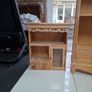 Limed oak shelves and matching wall cabinet / unit Image 3