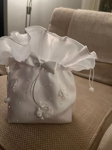 Communion Dress & Accessories and shoes ages 9 poinsettia