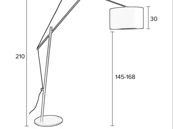White Label Living Tokio Floor Lamp WOO Design RRP 299