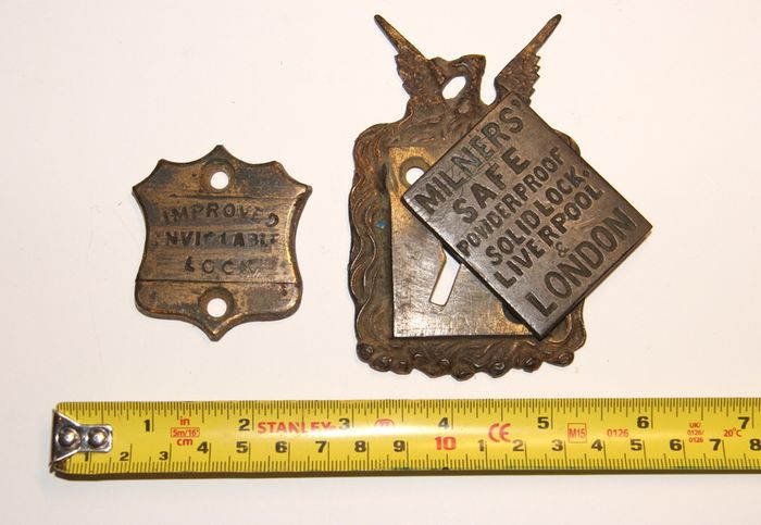 19th century antique Safe Lock Plate
