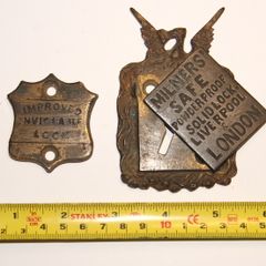 19th century antique Safe Lock Plate