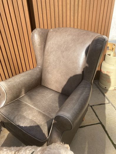 leather armchair