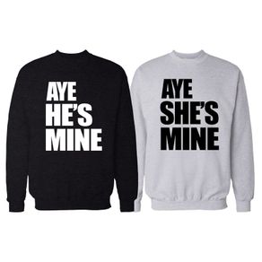 He's Mine She's Mine Couple Love Sweatshirts