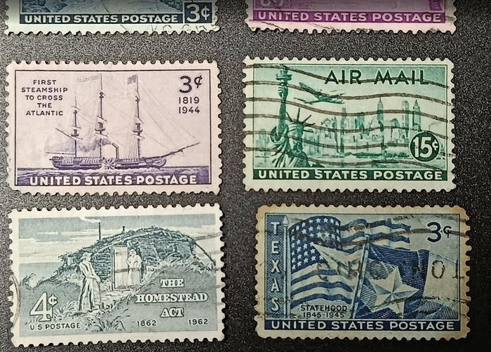 1930s 1960s USA Airmail & Statehood History
