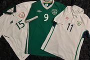 Republic Of Ireland Match Worn / Issued Football Jersey Shirt Set Of 3!