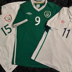 Republic Of Ireland Match Worn / Issued Football Jersey Shirt Set Of 3!