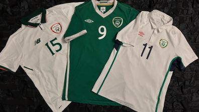 Republic Of Ireland Match Worn / Issued Football Jersey Shirt Set Of 3!
