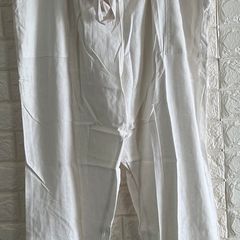 Linen White Trousers Size 20