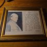 Vintage Framed Papal Prayer John Paul II Image 2