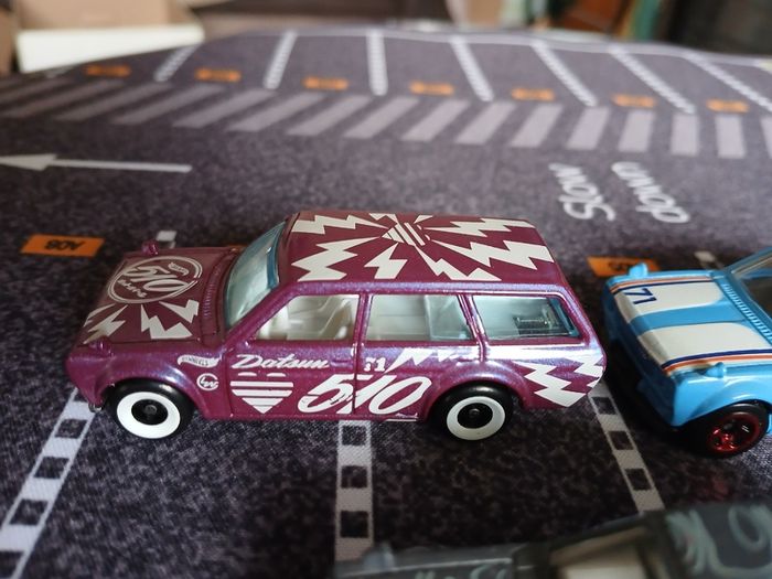 1/64 Hot Wheels Datsun 510 Wagon Lot x 7, Mystery Models, 5 Pack Loose Vgc