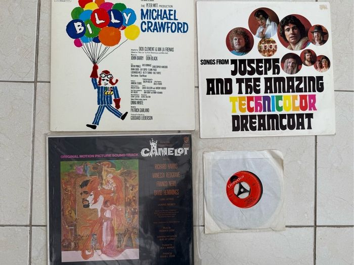 Vinyl bundle including Joseph and the amazing Technicolor dreamcoat, Camelot soundtrack, Robin Gibb and Michael Crawford