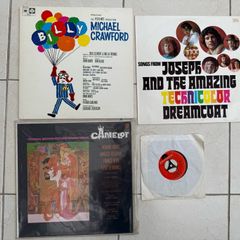 Vinyl bundle including Joseph and the amazing Technicolor dreamcoat, Camelot soundtrack, Robin Gibb and Michael Crawford