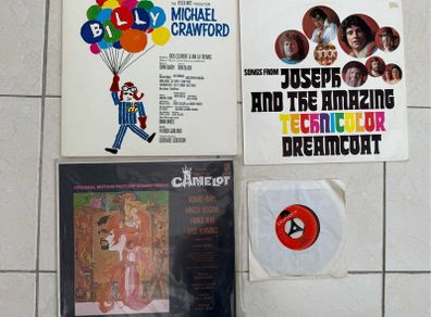 Vinyl bundle including Joseph and the amazing Technicolor dreamcoat, Camelot soundtrack, Robin Gibb and Michael Crawford